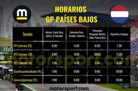 Horarios del GP de Pa&iacute;ses Bajos de F1 2024 y d&oacute;nde ver