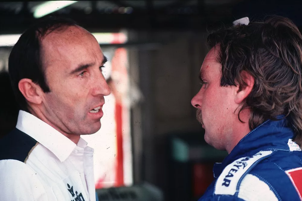 Frank Williams con Keke Rosberg, Williams