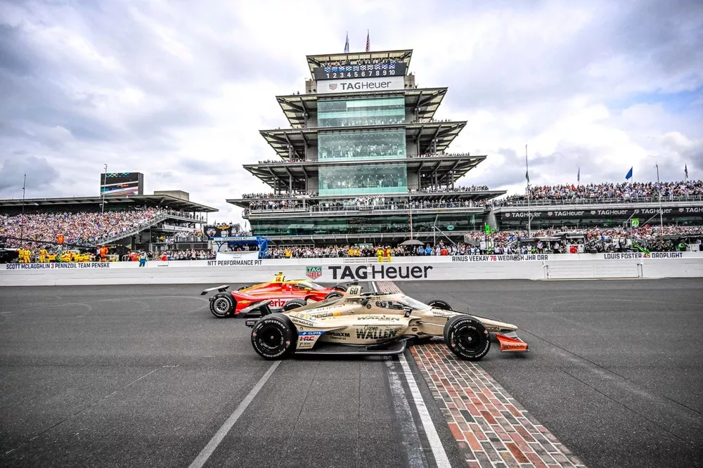 Felix Rosenqvist, Meyer Shank Racing w/ Curb Agajanian Honda, David Malukas, Team Penske Chevrolet