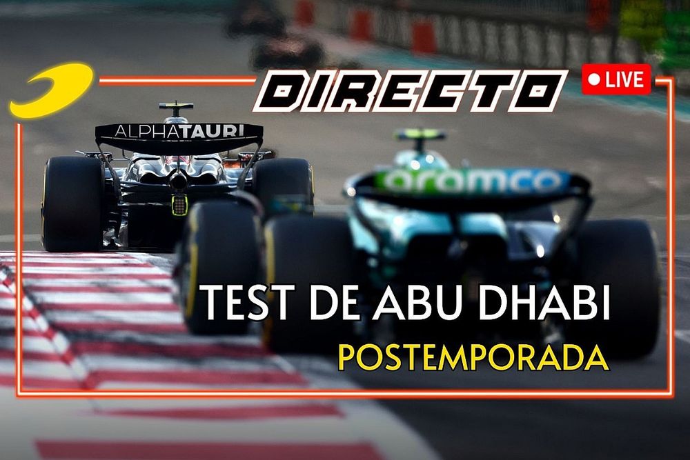 Live test postemporada Abu Dhabi 2023 de F1