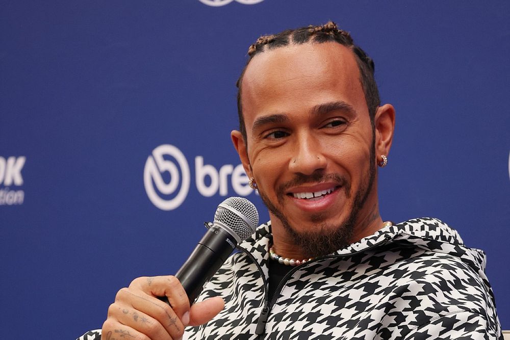 Lewis Hamilton en la gala de la FIA