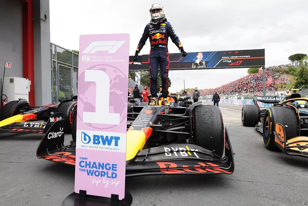 Race winner Max Verstappen, Red Bull Racing