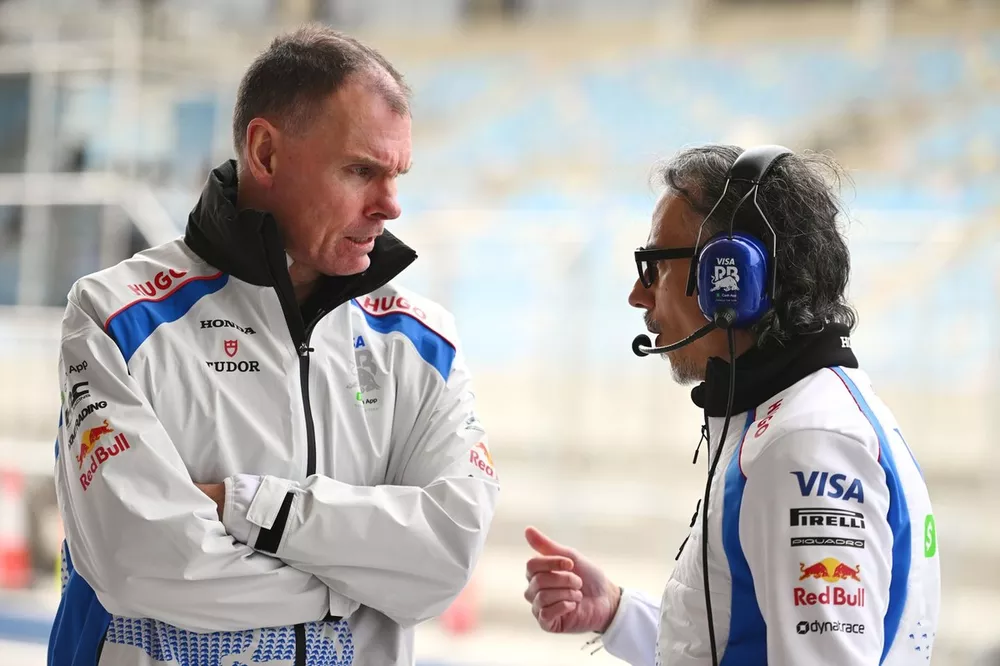Alan Permane, Racing Director of Visa Cash App Racing Bulls and Laurent Mekies, Team Principal of Visa Cash App Racing Bulls