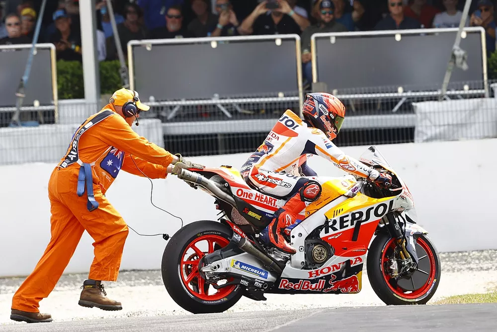 Marc M&aacute;rquez, Repsol Honda Team tras su ca&iacute;da