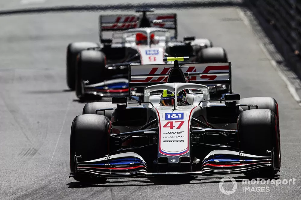 Mick Schumacher, Haas VF-21, Nikita Mazepin, Haas VF-21