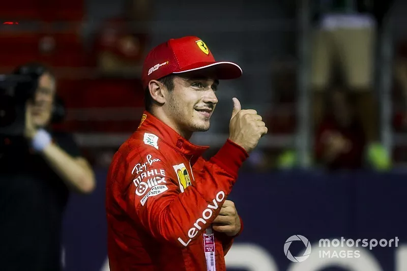 Polesitter Charles Leclerc, Ferrari 