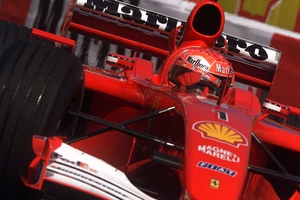 F1 モナコグランプリ フェラーリ 額装ポスター 1998 壁掛け マルボロ