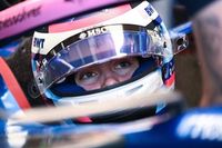 Colapinto, frustrado tras no poder largar en Silverstone