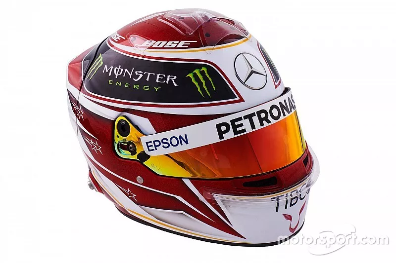 Lewis Hamilton helmet, Mercedes-AMG Petronas