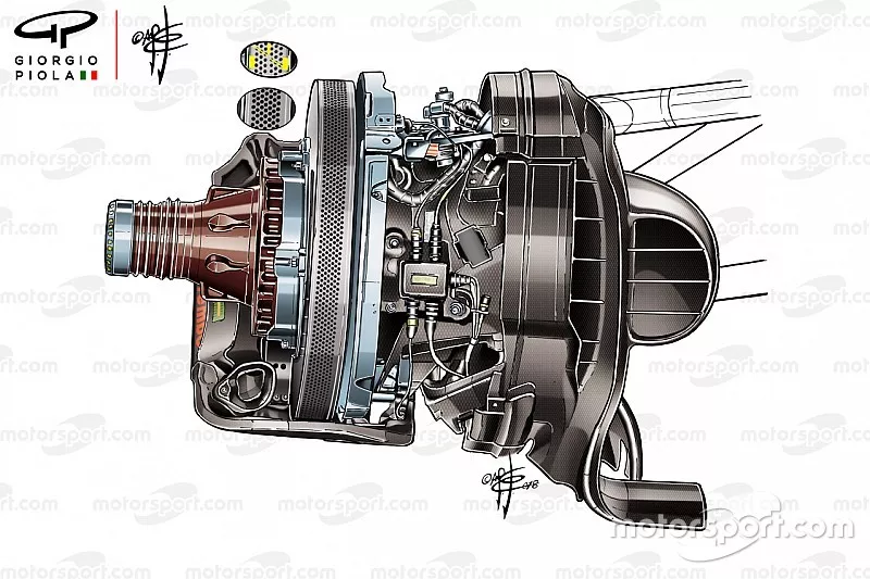 Disque de frein de la Ferrari SF71H