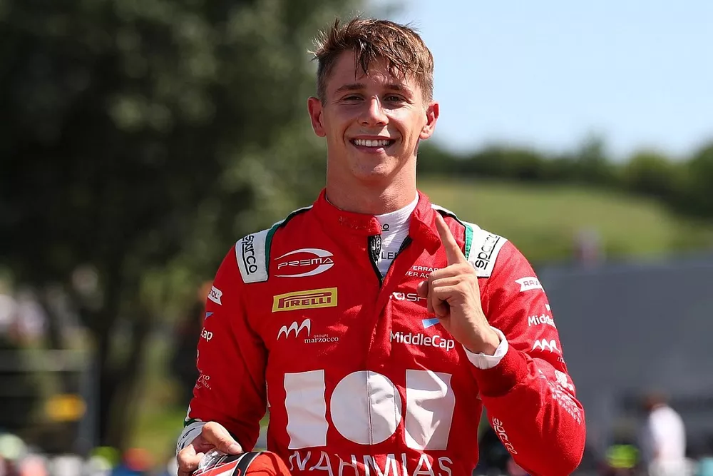Ganador de la pole Arthur Leclerc, Prema Racing