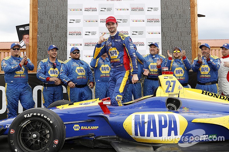 IndyCar Mid-Ohio: Rossi verslaat concurrentie met knappe tweestopstrategie