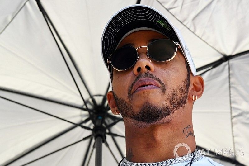 Lewis Hamilton, Mercedes AMG F1 en el desfile de pilotos