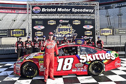 Brothers Kyle and Kurt Busch claim front row for Bristol Cup race