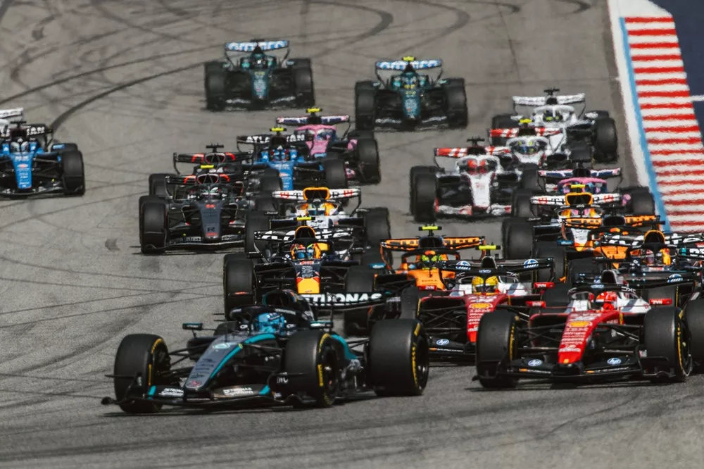 La partenza del GP d'Austria