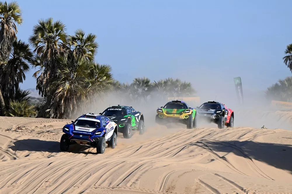 Catie Munnings, Timmy Hansen, Andretti Altawkilat Extreme E, Molly Taylor, Kevin Hansen, Veloce Racing, Cristina Gutierrez, Fraser McConnell, X44 Vida Carbon Racing, and Christine 'GZ' Giampaoli Zonca, Timo Scheider, Carl Cox Motorsport 