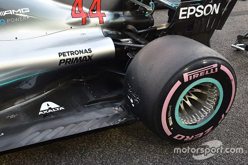 La voiture de Lewis Hamilton, Mercedes AMG F1