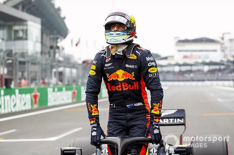 Pole man Daniel Ricciardo, Red Bull Racing