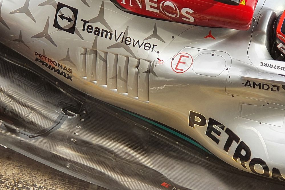 Detalle del Mercedes W13