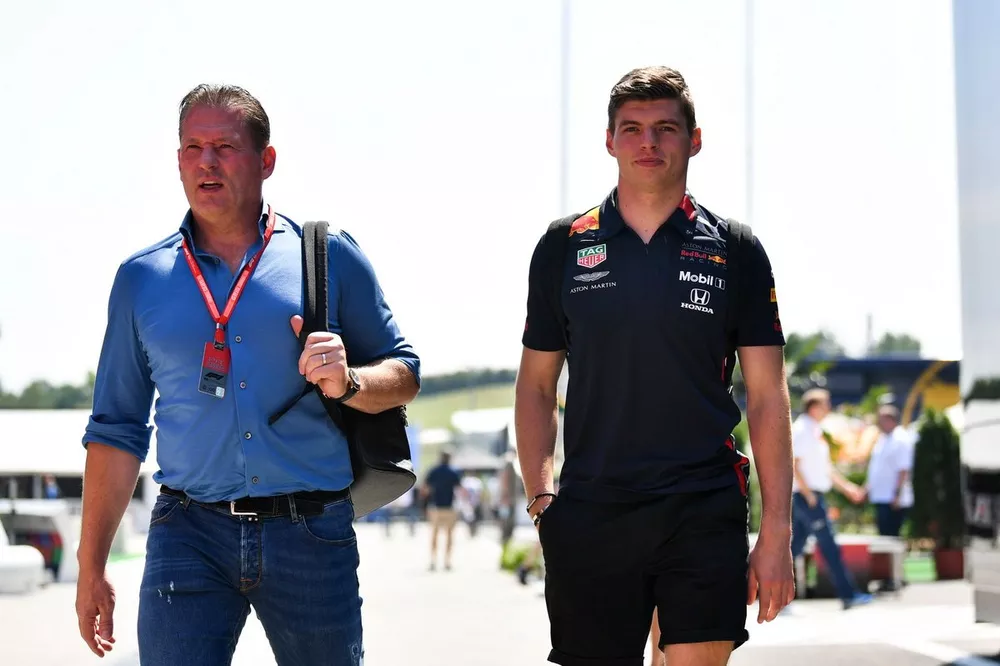 Max Verstappen, Red Bull Racing and Jos Verstappen