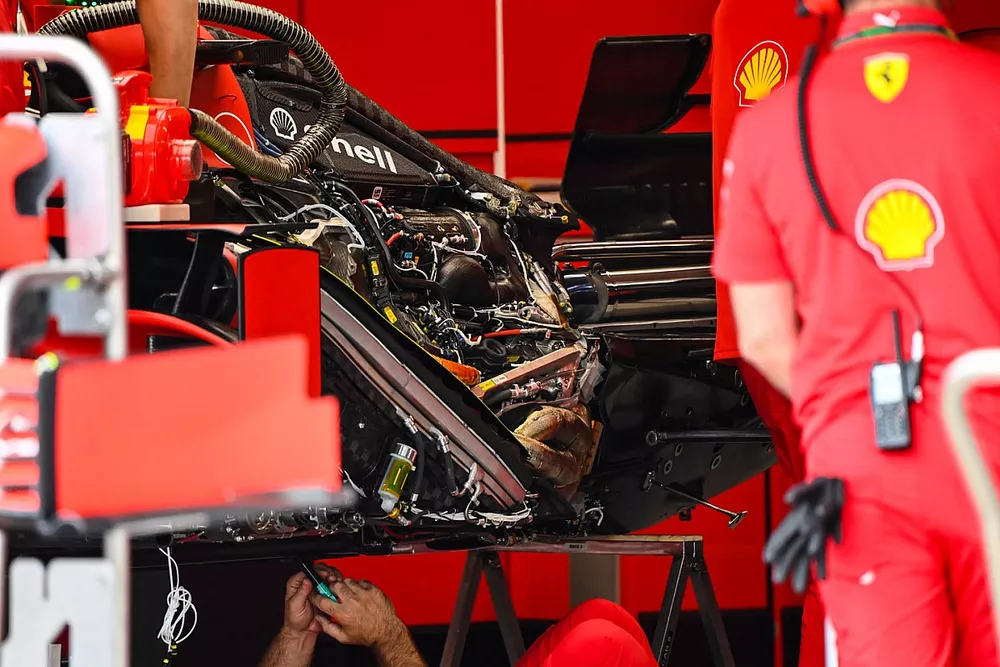 Ferrari SF1000 engine detail
