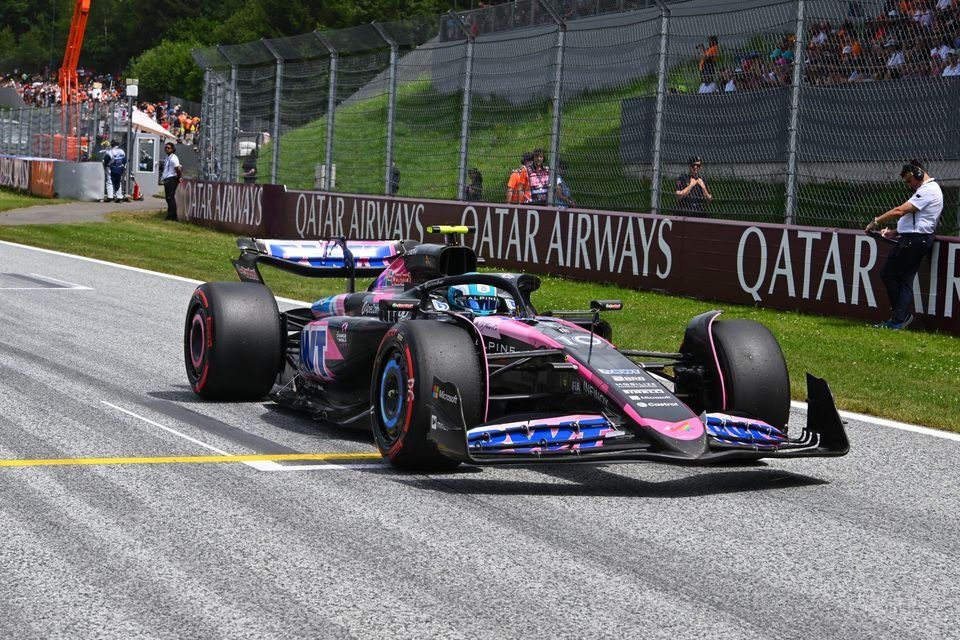 Pierre Gasly, Alpine A524, llega a la parrilla