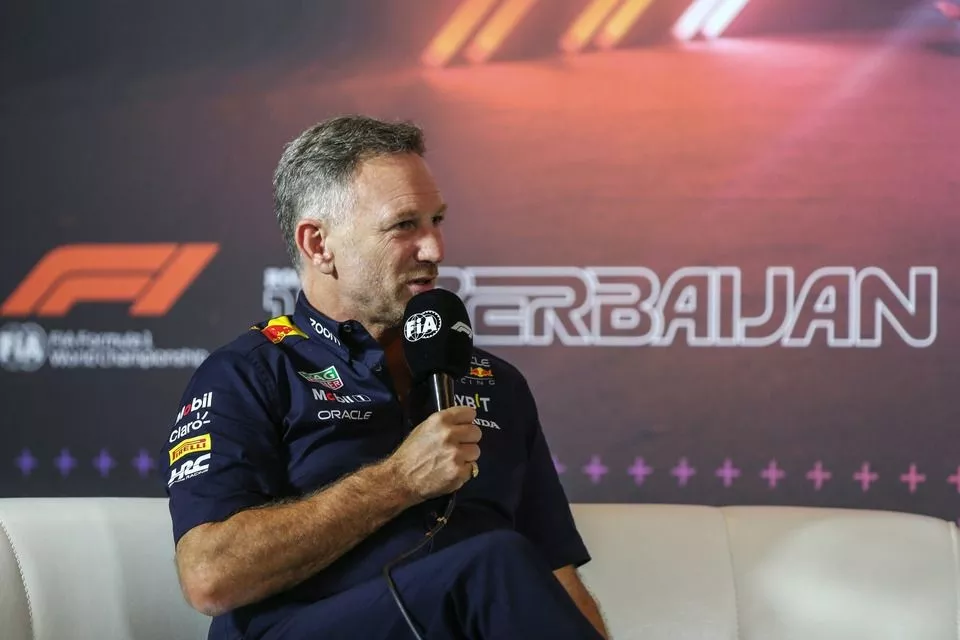 Christian Horner, Team Principal, Red Bull Racing, en conférence de presse