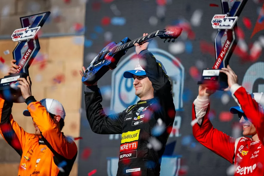 Colton Herta, Andretti Global w/ Curb-Agajanian Honda, Patricio O'Ward, Arrow McLaren Chevrolet, Josef Newgarden, Team Penske Chevrolet