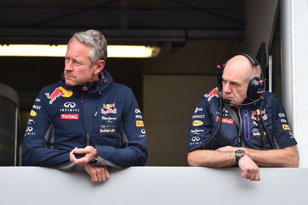 Jonathan Wheatley, jefe de equipo de Red Bull Racing con Adrian Newey, Director Técnico de Red Bull Racing