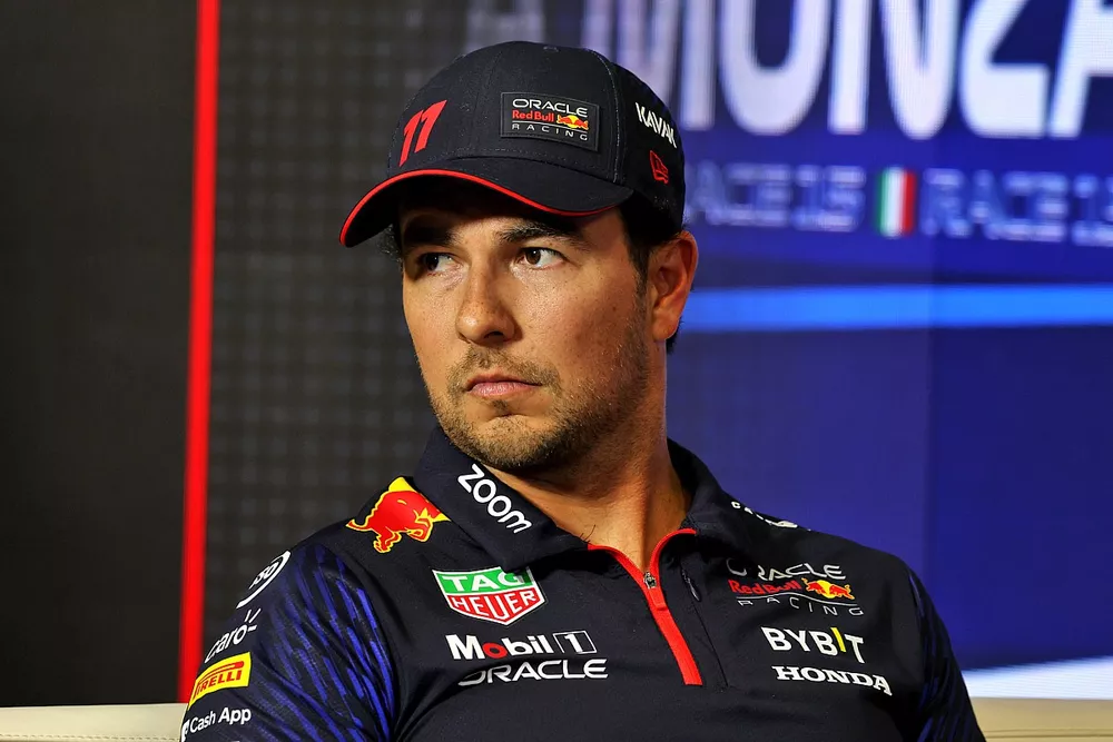 Press Conference, Sergio Perez, Red Bull Racing 