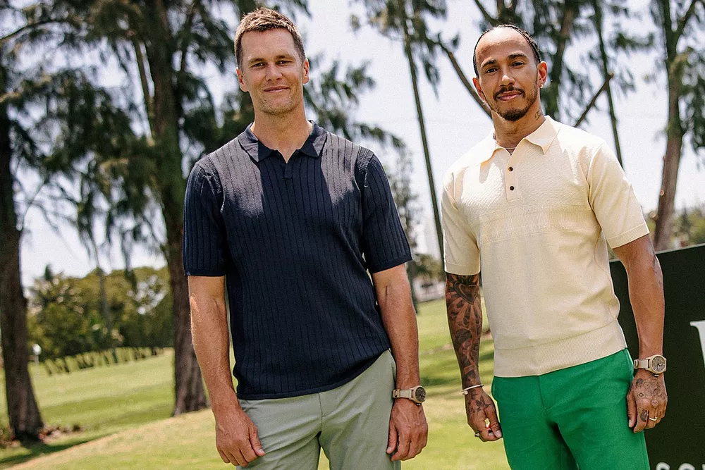 Lewis Hamilton, Mercedes con Tom Brady jugador de la NFL