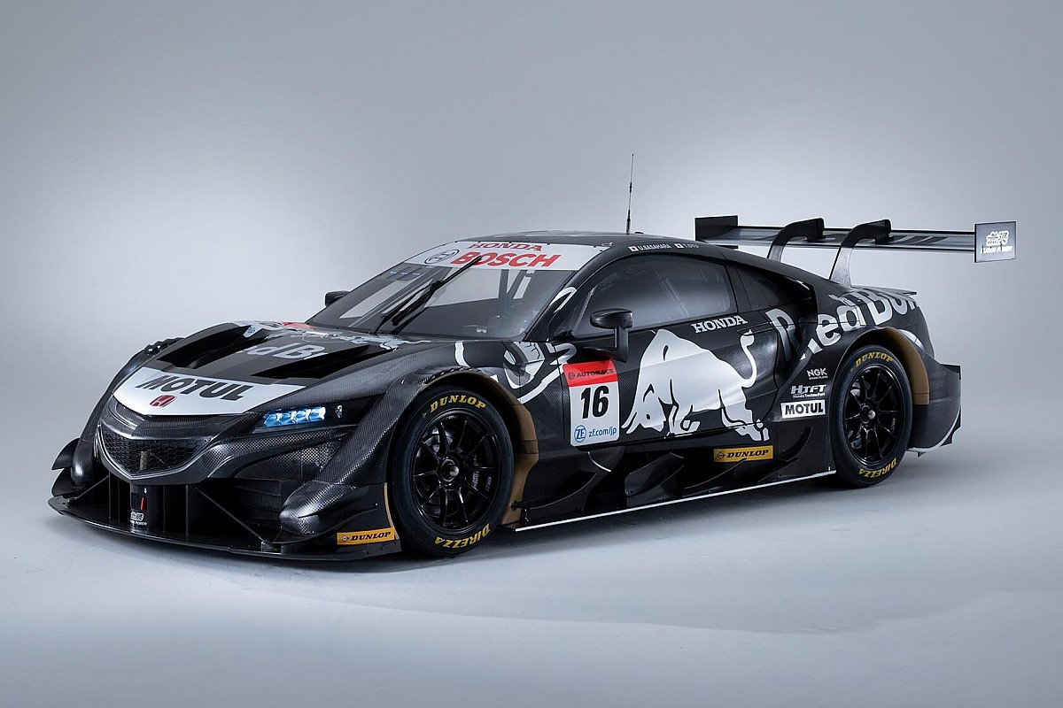 Super GT: Mugen reveals special black Red Bull test livery