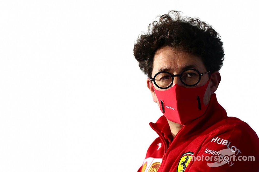 Mattia Binotto, director del equipo Ferrari, en la conferencia de prensa de los directores de equipo