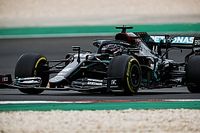 Hamilton says leg cramp made him lift off several times