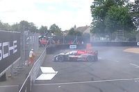 V&iacute;deo: &iexcl;accidente decisivo en Le Mans! Hirakawa estrella en Toyota #8