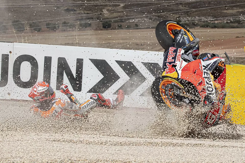 Chute de Marc Marquez, Repsol Honda Team