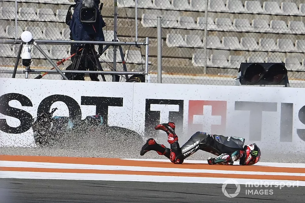 Chute de Fabio Quartararo, Petronas Yamaha SRT