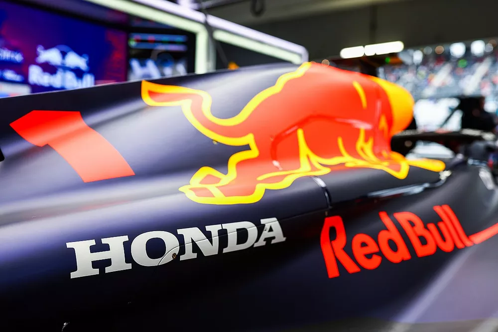 Honda logo on Red Bull Racing RB18