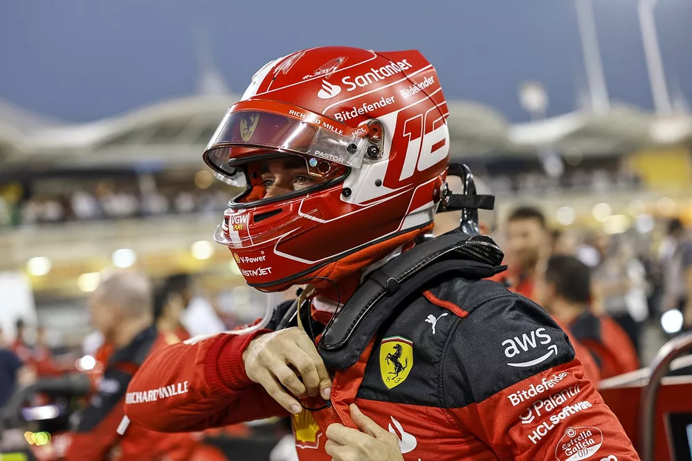 Charles Leclerc, Scuderia Ferrari, en parrilla
