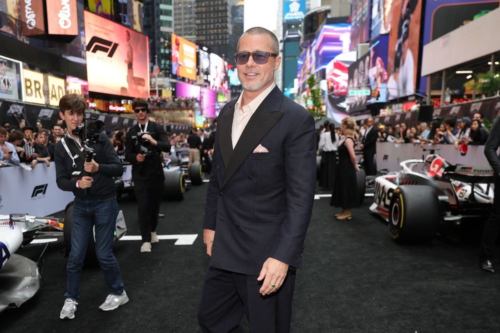 Brad Pitt en la Premiere mundial de la pel&iacute;cula F1