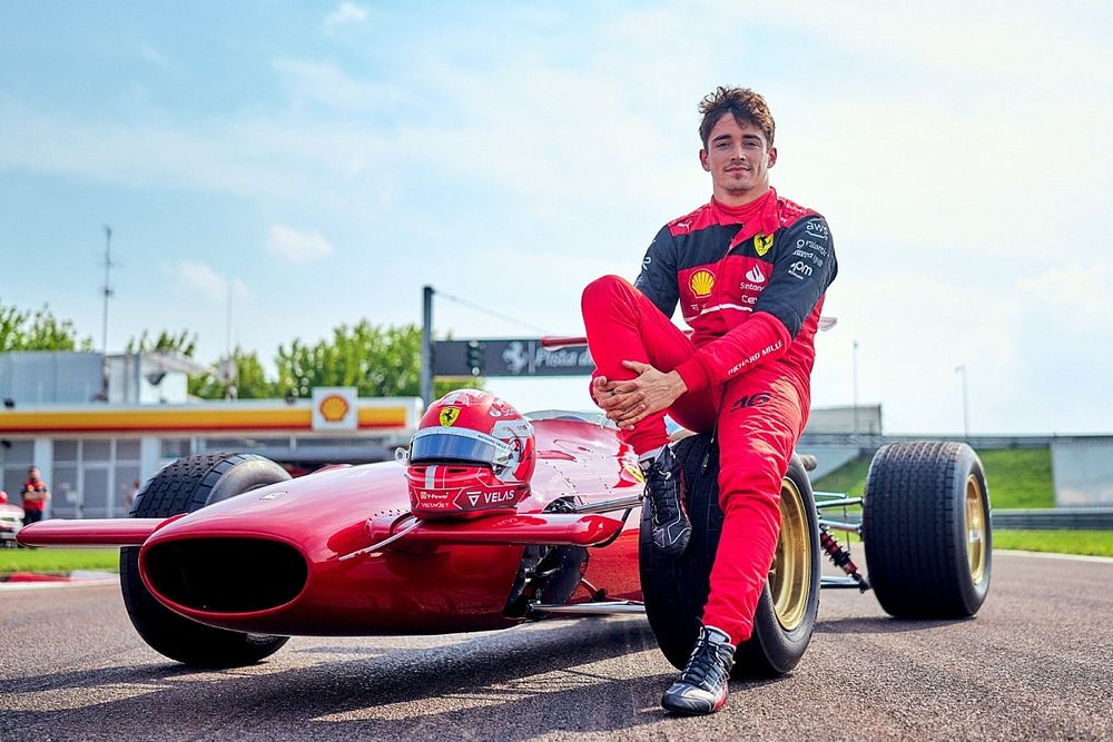 Charles Leclerc prueba en Ferrari 312 F1 en Fiorano