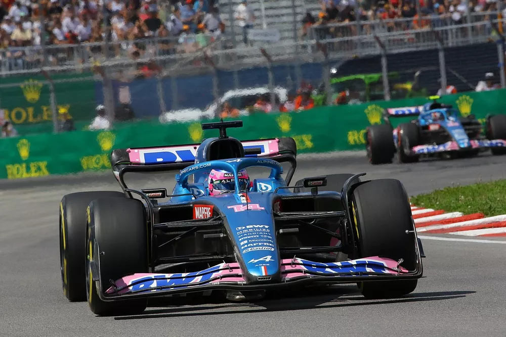 Fernando Alonso, Alpine A522, Esteban Ocon, Alpine A522