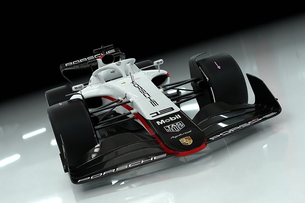 Porsche F1 car render