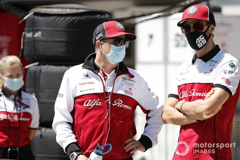 Kimi Raikkonen, Alfa Romeo, Antonio Giovinazzi, Alfa Romeo