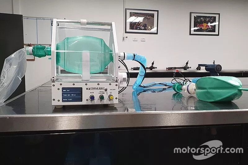 Triple Eight Race Engineering prototype ventilator 