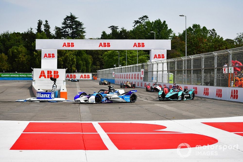 Maximilian Günther, BMW I Andretti Motorsports, BMW iFE.20 Mitch Evans, Jaguar Racing, Jaguar I-Type 4, Pascal Wehrlein, Mahindra Racing, M6Electro