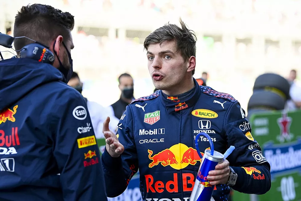 Max Verstappen, Red Bull Racing, in Parc Ferme after Qualifying