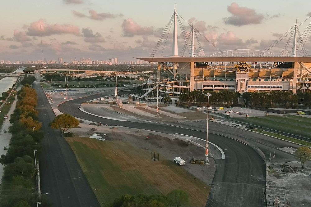 I lavori sulla pista di Miami