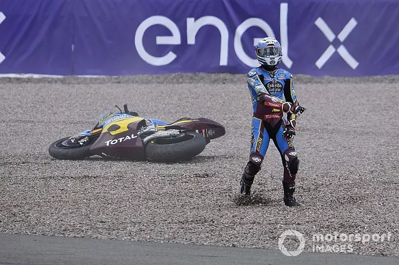 Xavi Vierge, Marc VDS Racing, caída