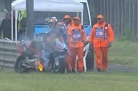 V&iacute;deo: &iexcl;incendio en la moto de Alex M&aacute;rquez en la clasificaci&oacute;n!
